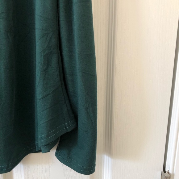 Aolakeke Classic Fashion Collection Forest Green Cold Shoulder Top Size Small - Picture 5 of 8